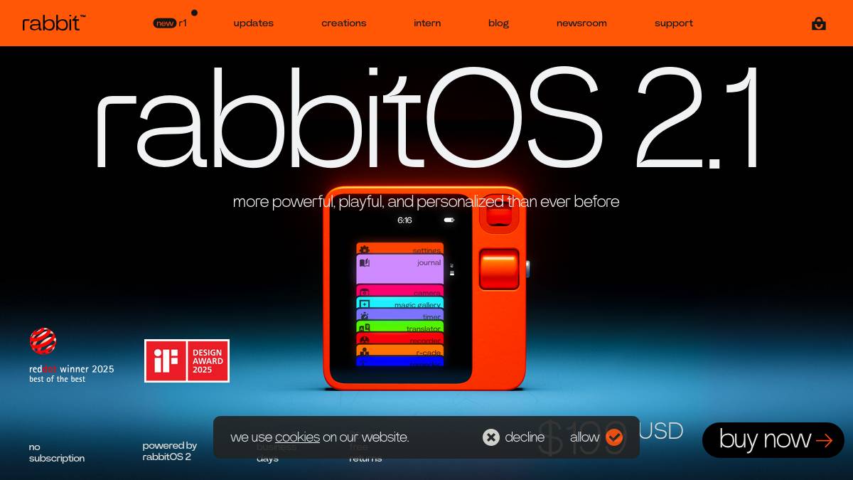Rabbit R1 + AI OS