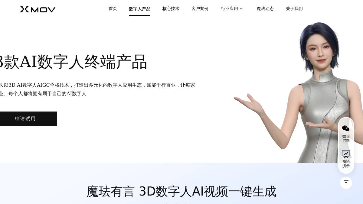 交互2: 数字人产品