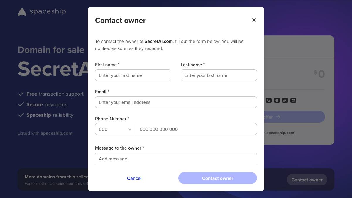 交互1: Contact owner