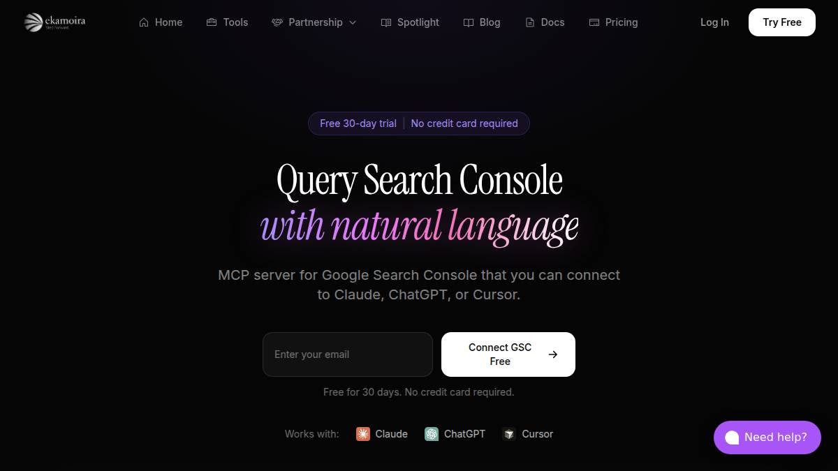 Ekamoira Google Search Console MCP